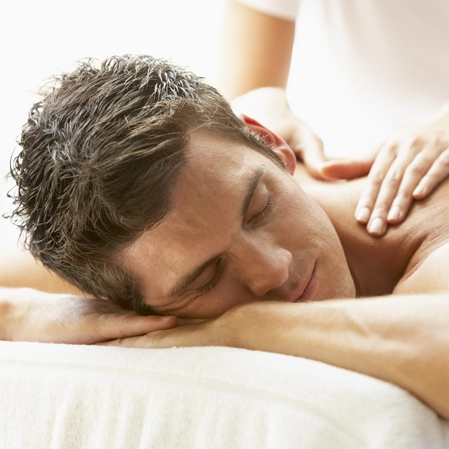 Massage therapy room